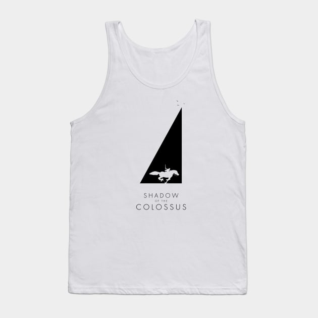 Shadow of the Colossus - Sanctuary silhouette black Tank Top by Mandos92